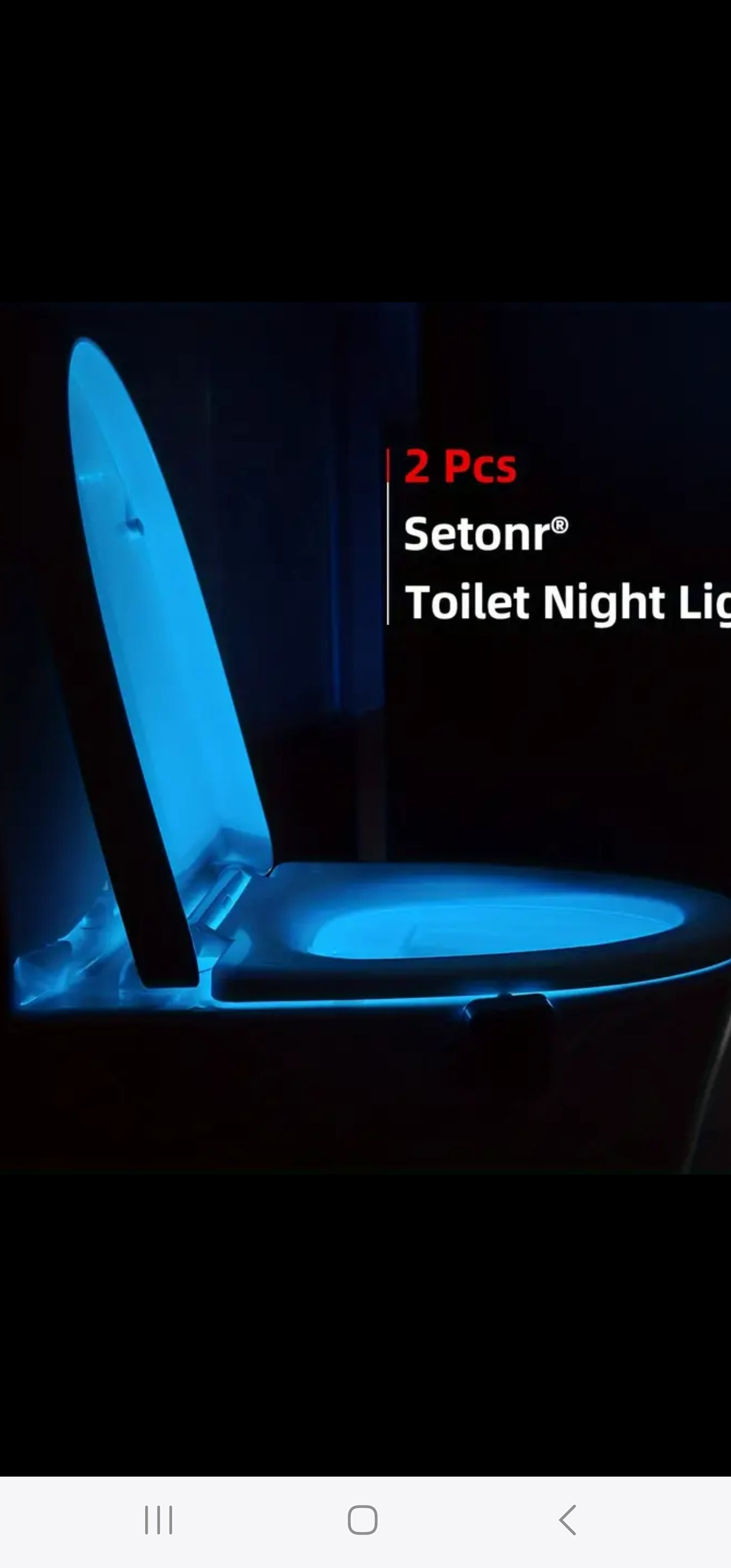 16-color motion sensing Toilet seat night light