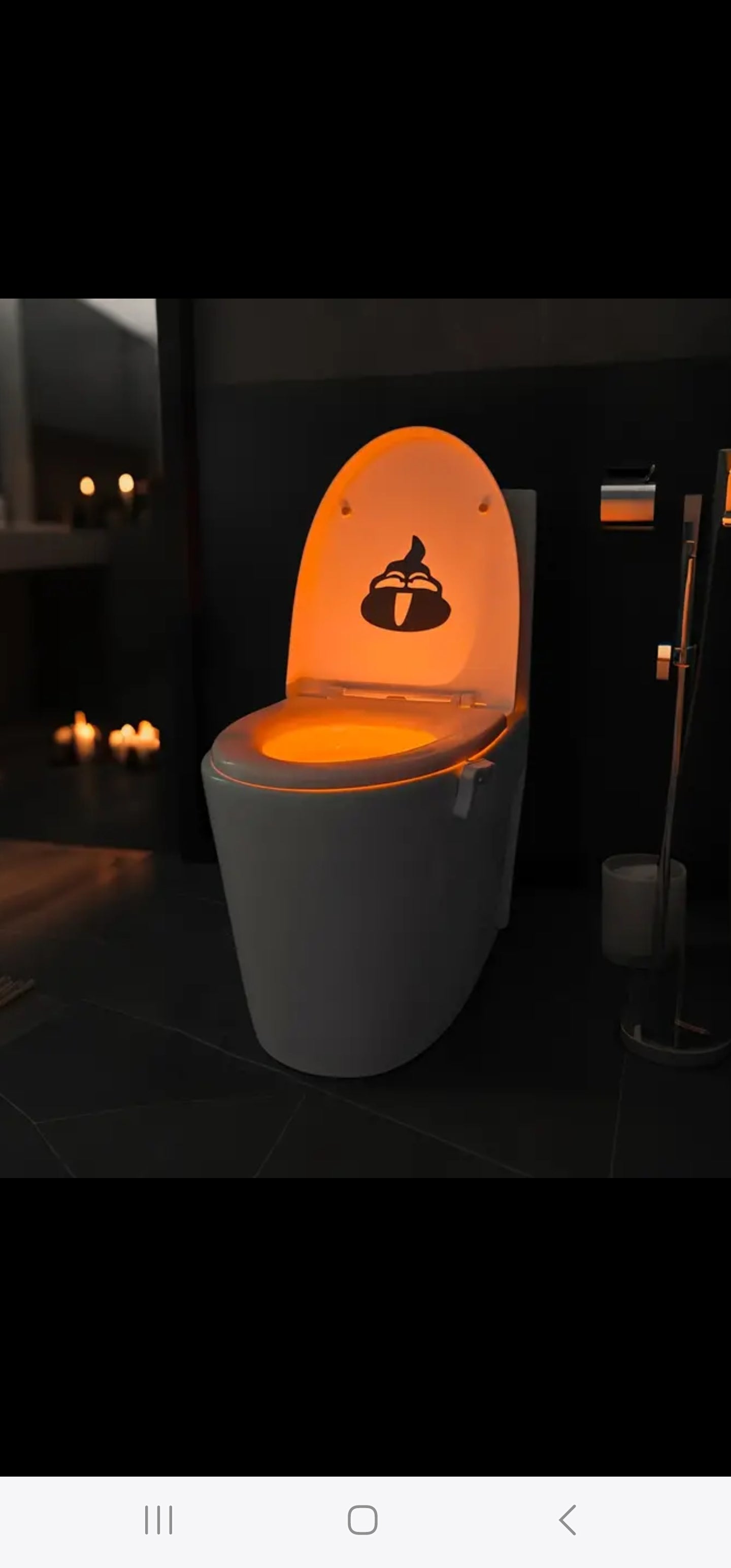 16-color motion sensing Toilet seat night light