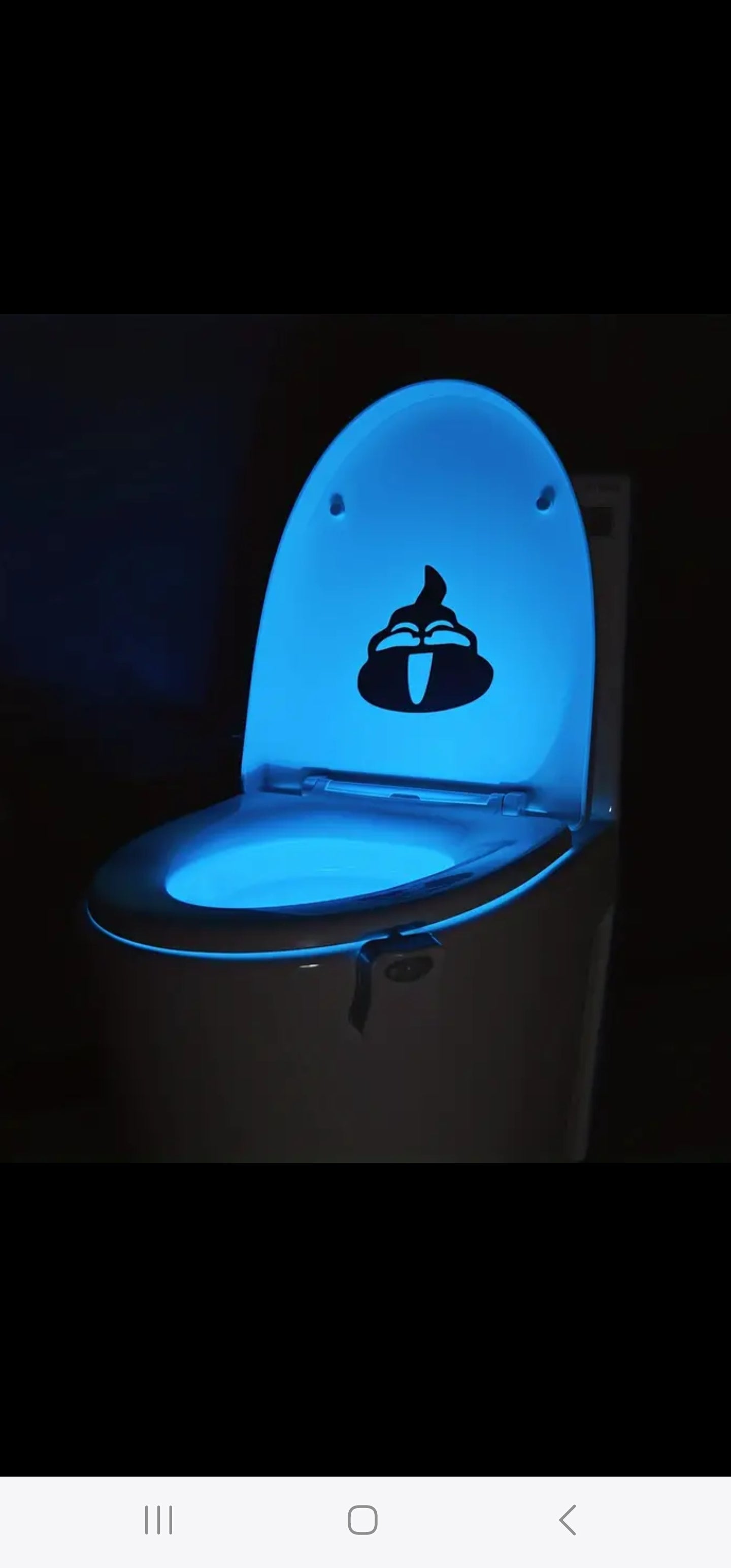 16-color motion sensing Toilet seat night light